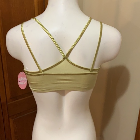 Doubled bra with four thin metallic straps - Picture 3 of 5